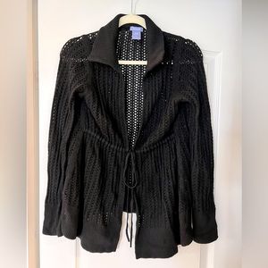 Maternity cardigan, black size medium